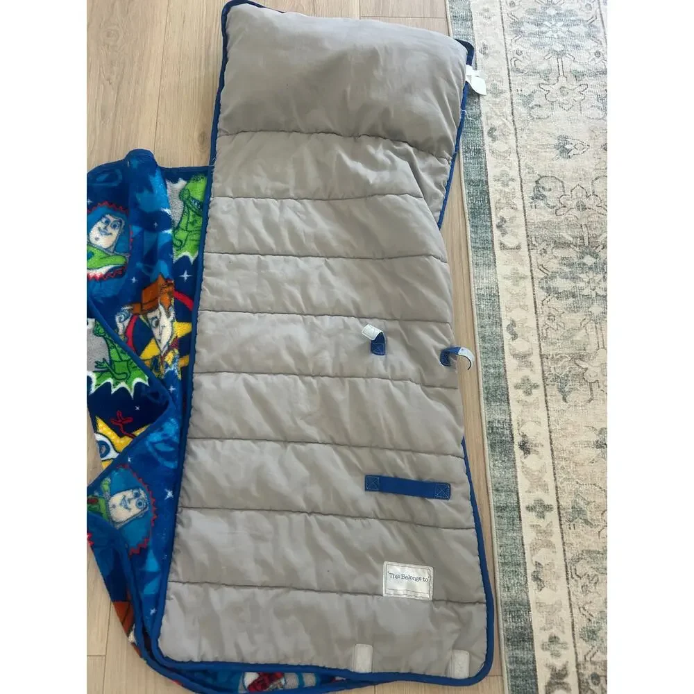Disney Toy Story 4 Toddler Nap Mat Blue/Green with Pillow & Blanket